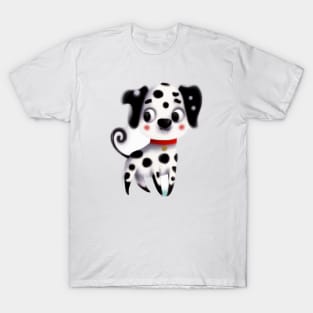 Cute Dalmatian Drawing T-Shirt